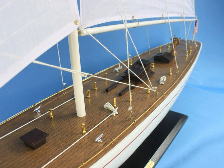 Hand Made Enterprise Wooden Model Sailboat 60"