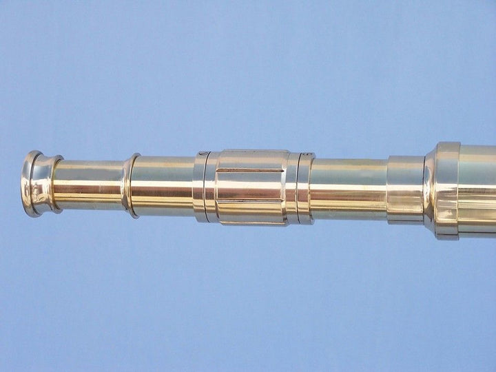 15x Power 62" Brass Standing Galileo Telescope