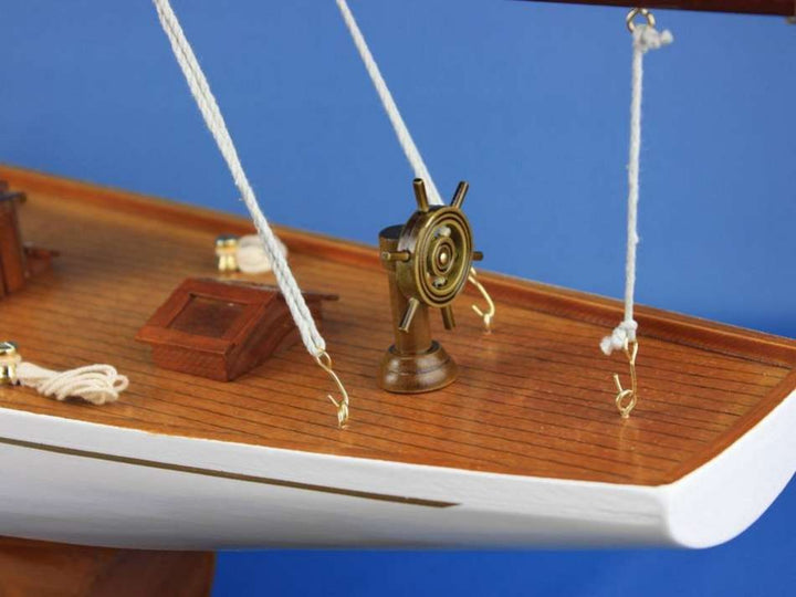 60" Handcrafted Wooden "Columbia" Model Yacht (1:23 Scale)