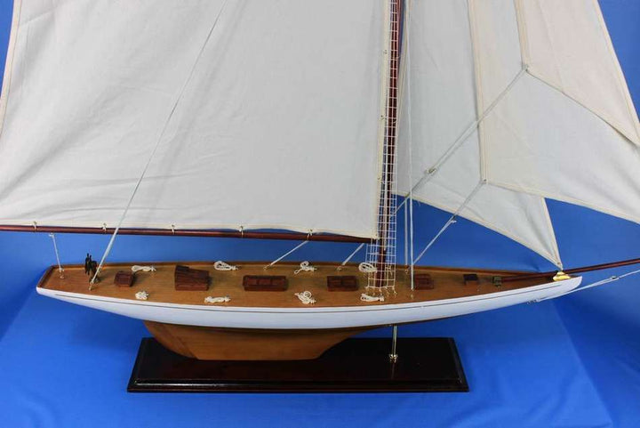 60" Handcrafted Wooden "Columbia" Model Yacht (1:23 Scale)