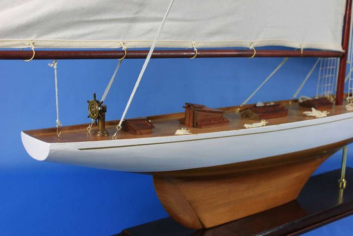 60" Handcrafted Wooden "Columbia" Model Yacht (1:23 Scale)