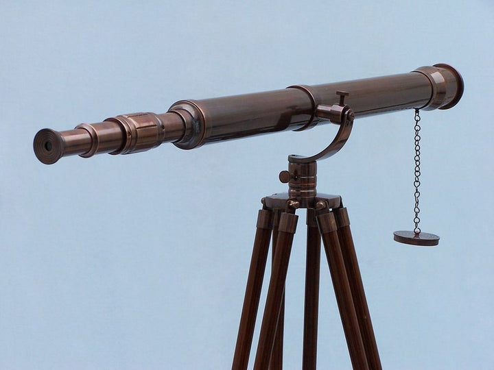 15x Power Standing Copper Galileo Telescope 65"