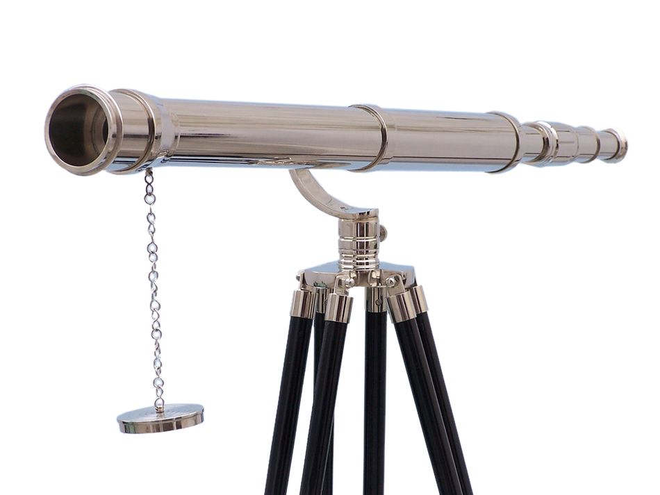 15x Power 65" Chrome Standing Galileo Telescope