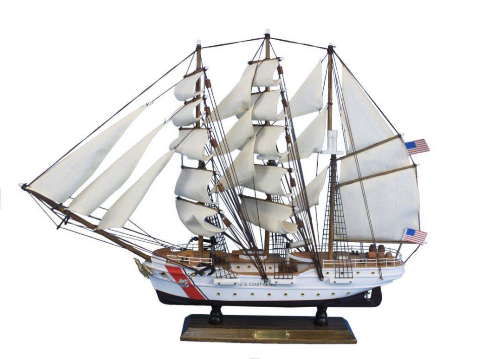 Hand Made U.S. CG Eagle Model Ship 24"