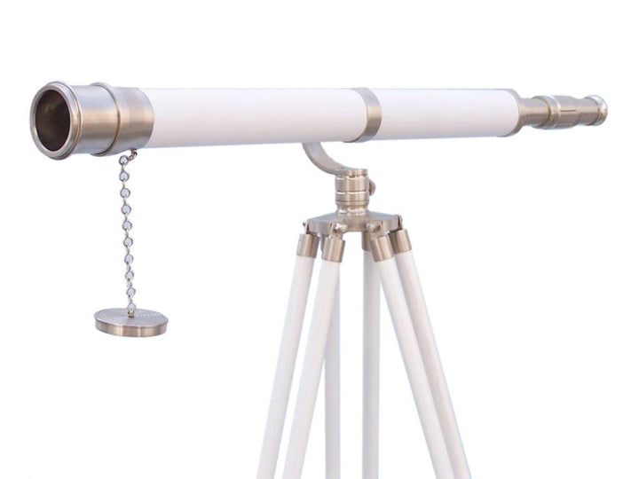 White Galileo Telescope With Tripod Stand 15x Magnifying Power