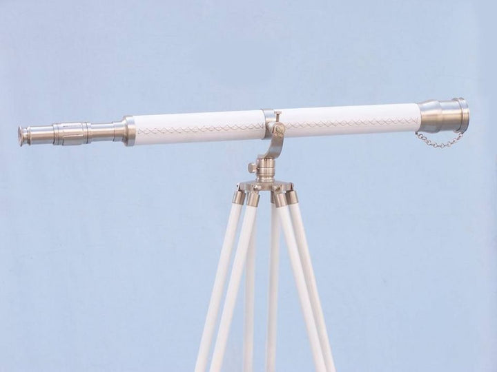 White Galileo Telescope With Tripod Stand 15x Magnifying Power