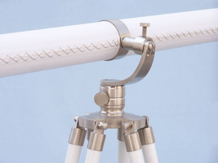 White Galileo Telescope With Tripod Stand 15x Magnifying Power