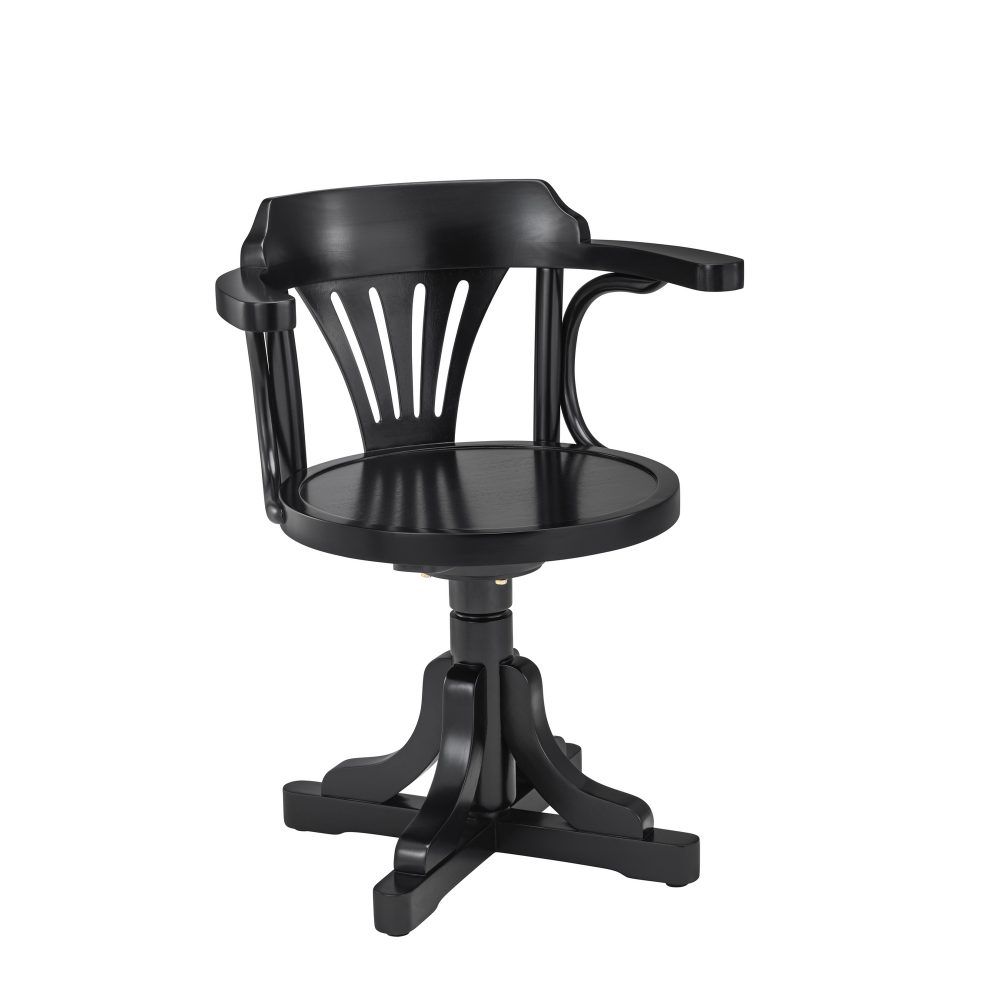 Authentic Models Purser's Chair, Black MF081B