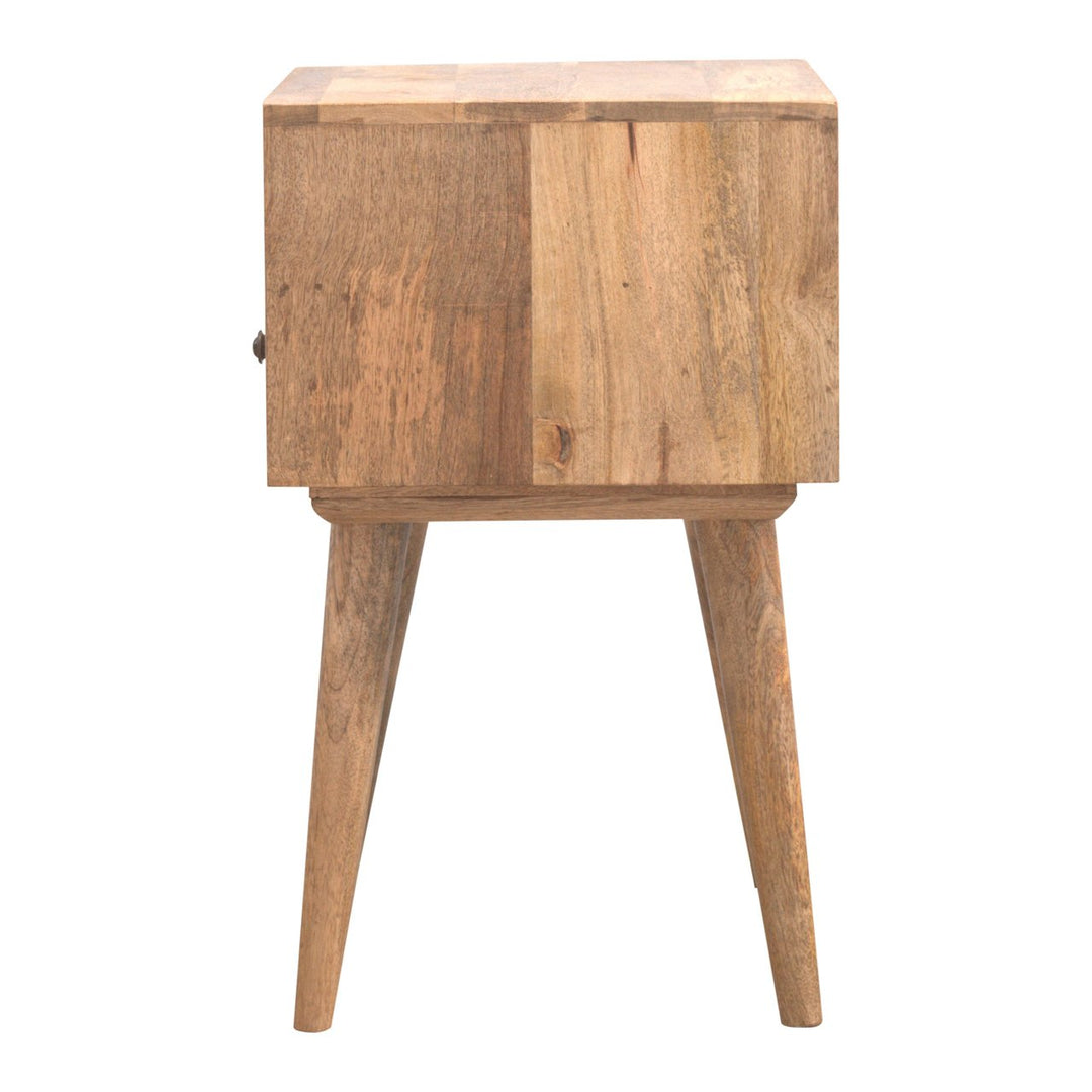 Artisan Furniture Modern Solid Wood Nightstand With Open Slot IN143