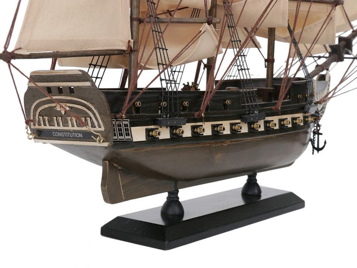 Rustic Finish USS Constitution Tall Model Ship 24"