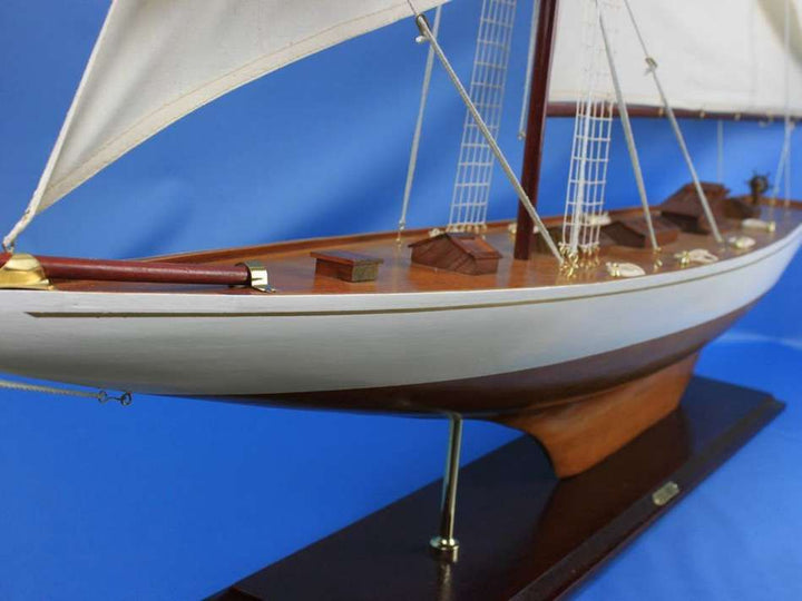 Large Model "Columbia" Yacht Wooden Sailboat 80"