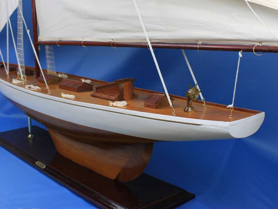 Large Model "Columbia" Yacht Wooden Sailboat 80"