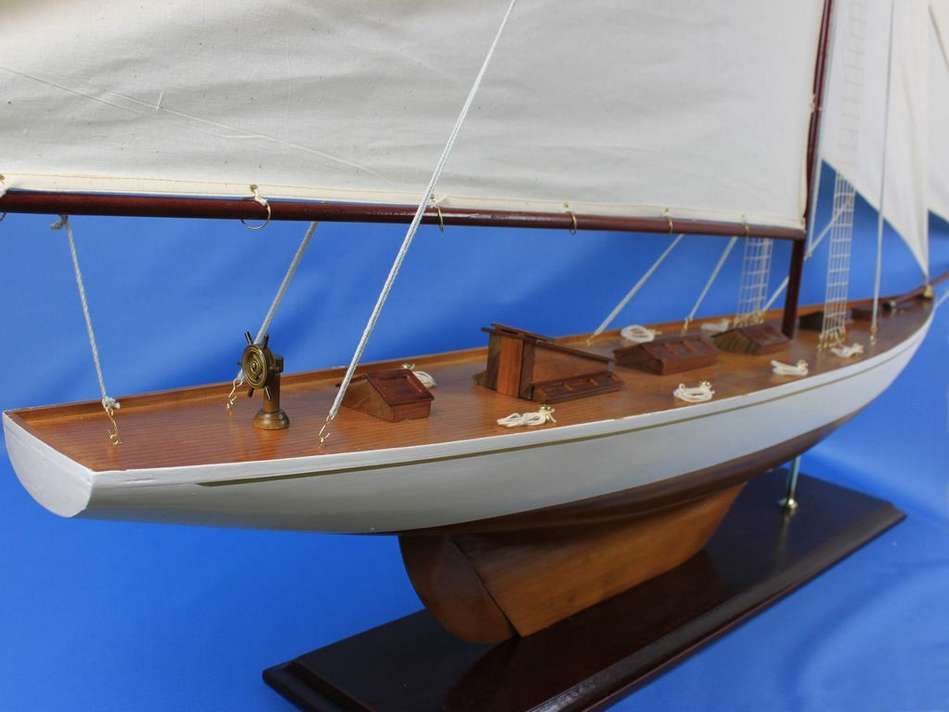 Large Model "Columbia" Yacht Wooden Sailboat 80"