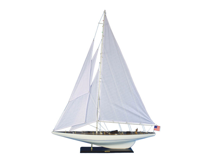 Wooden Intrepid Wooden Model Sailboat 60"