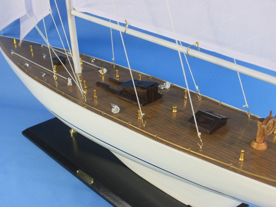 Wooden Intrepid Wooden Model Sailboat 60"