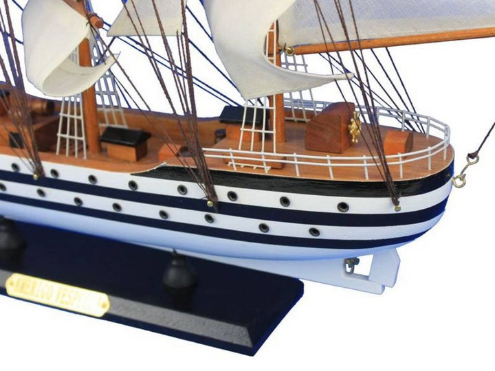 Hand Made Amerigo Vespucci Wooden Ship Model 24" (1:122 Scale)