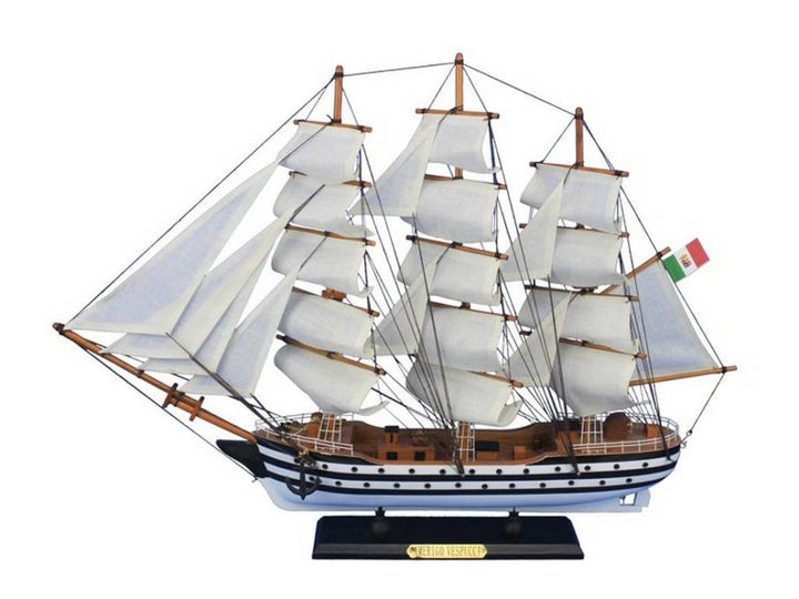 Hand Made Amerigo Vespucci Wooden Ship Model 24" (1:122 Scale)