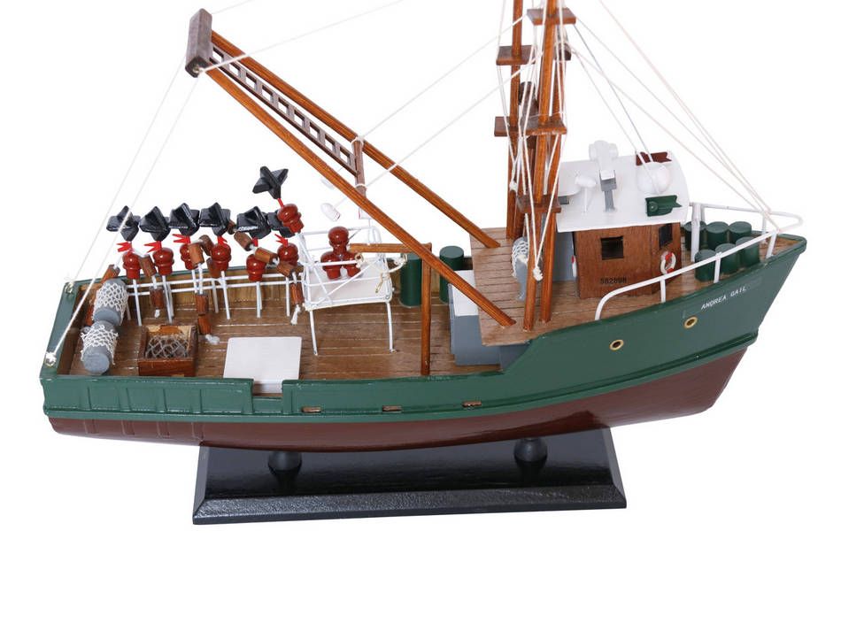 The Perfect Storm "Andrea Gail" Wooden Boat Model 16"