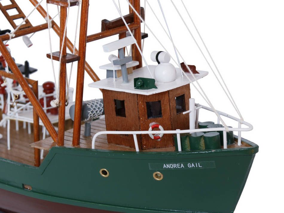 The Perfect Storm "Andrea Gail" Wooden Boat Model 16"