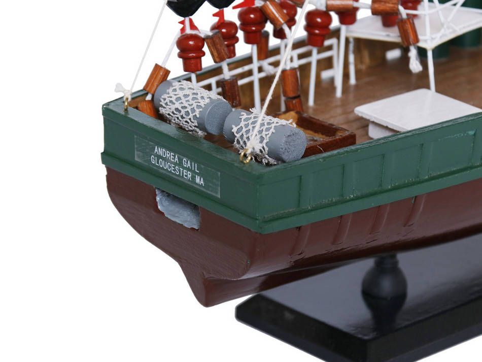 The Perfect Storm "Andrea Gail" Wooden Boat Model 16"