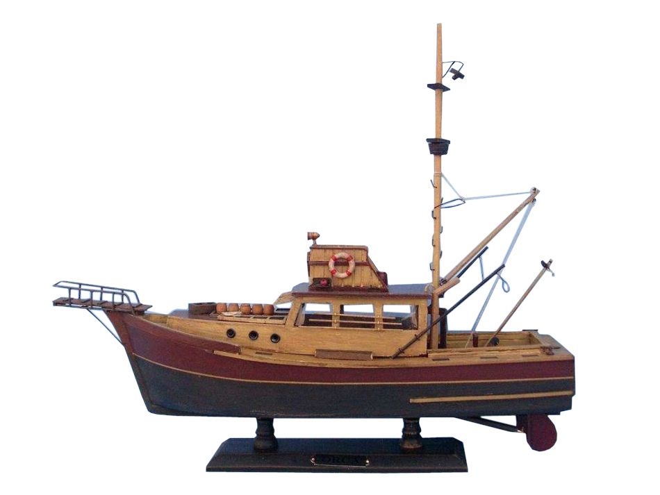 JAWS "Orca" Wooden Model Boat 20"