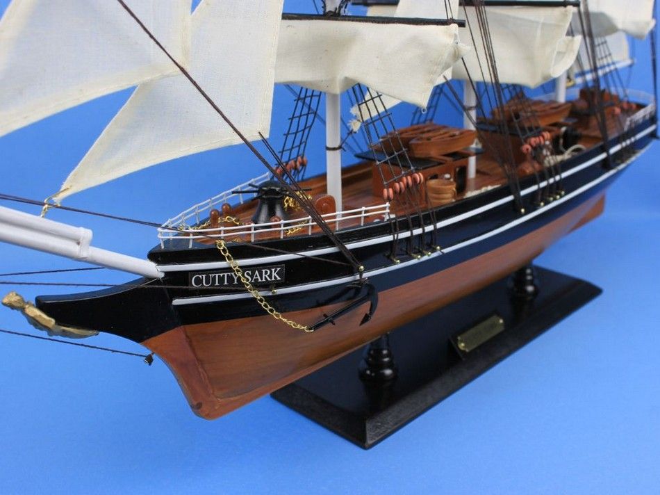 Wooden Cutty Sark Tall Model Clipper Ship 30"