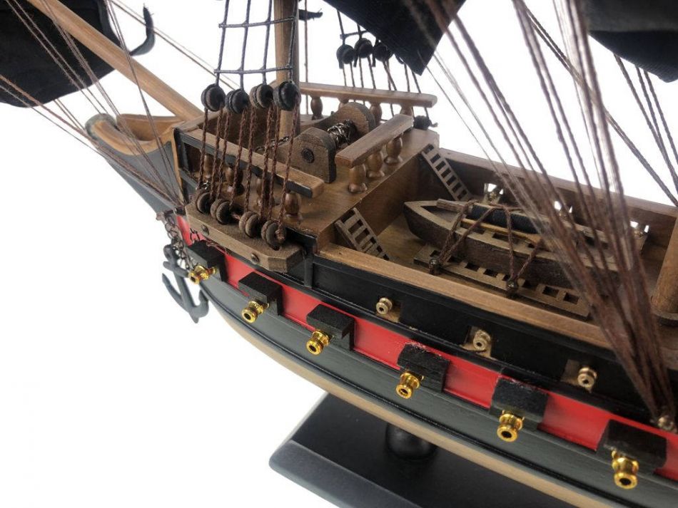 Limited Edition Black Bart's Royal Fortune Black Sails Model Ship 26"