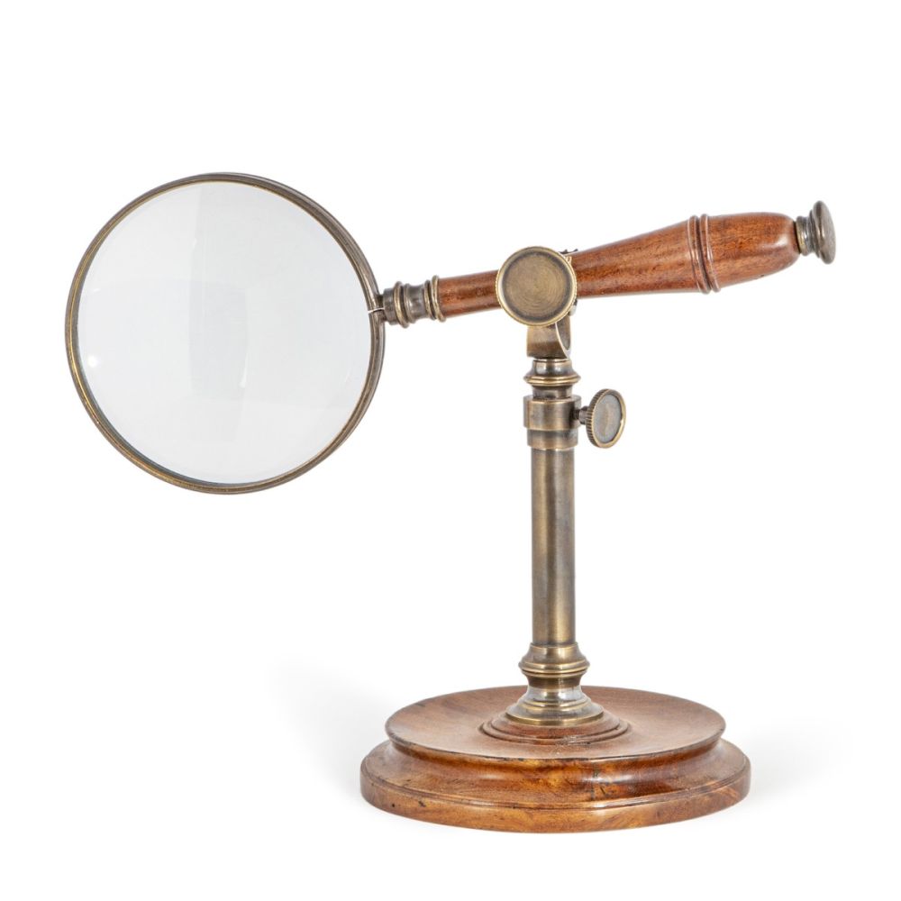 Magnifying Glass With Stand, Bronzed