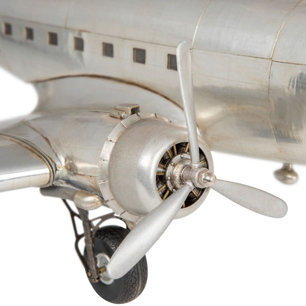 Authentic Models Aluminum Dakota DC-3 "Workhorse Of The Skies" Model Plane AP455