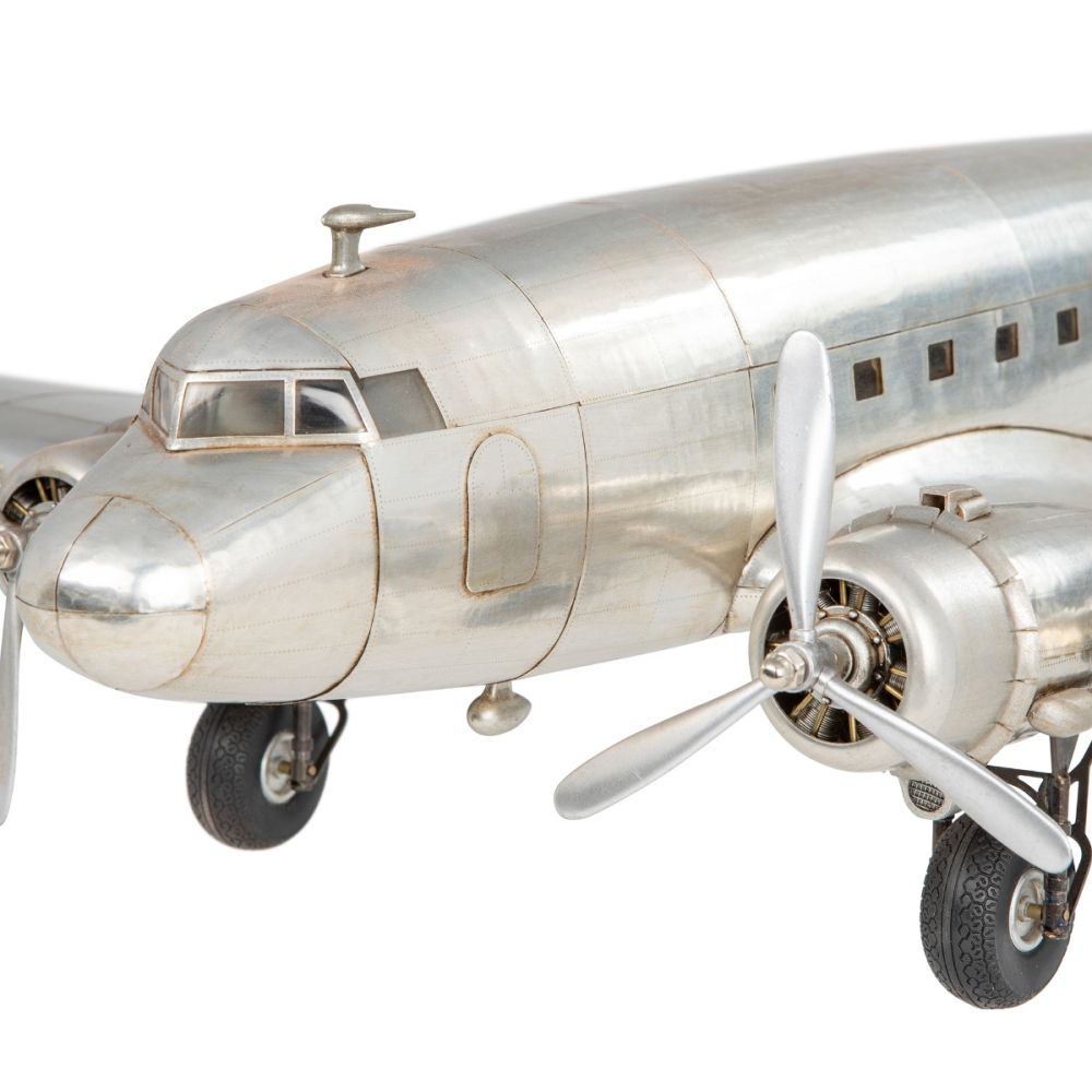 Authentic Models Aluminum Dakota DC-3 "Workhorse Of The Skies" Model Plane AP455