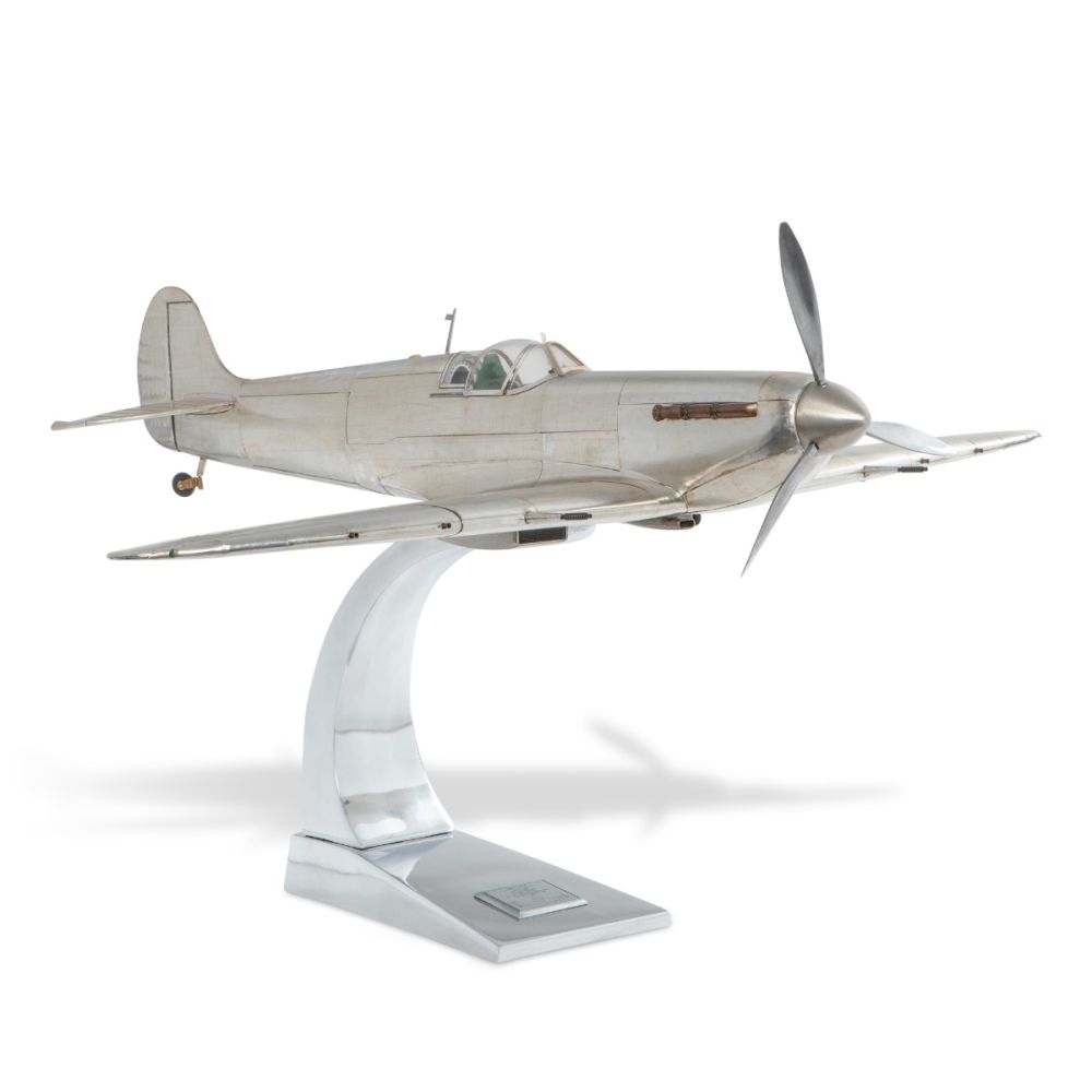 Large Aluminum 1936 Spitfire Model Airplane