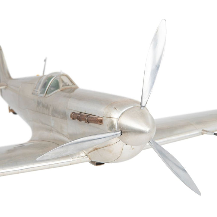 Large Aluminum 1936 Spitfire Model Airplane