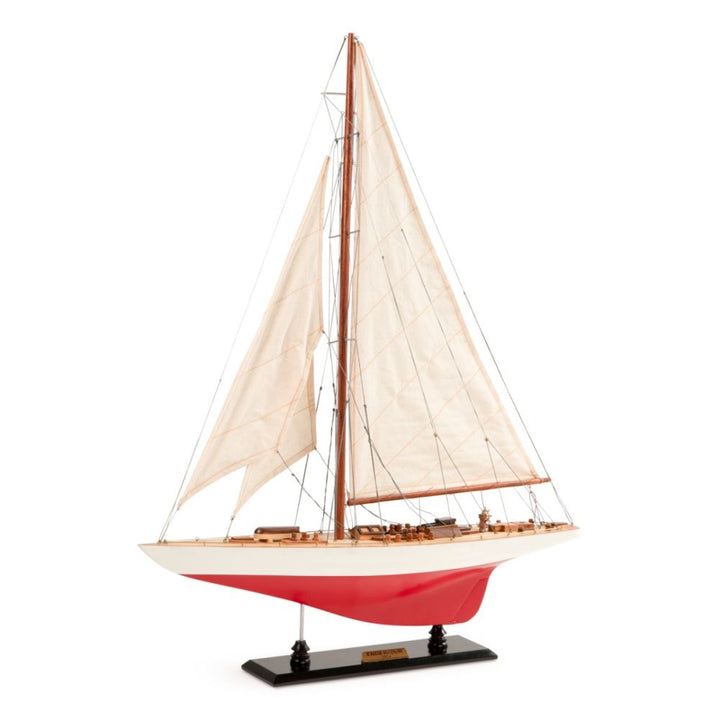 Authentic Models Red & White 1934 Endeavor L60 J-Class Yacht Model Boat AS154