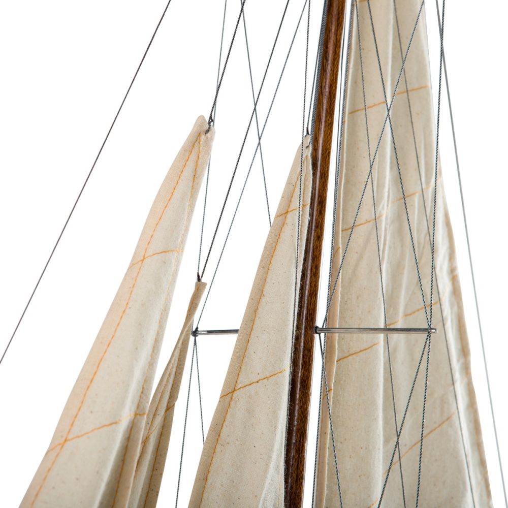Authentic Models Wooden 1898 Shamrock Yacht Model Boat AS157