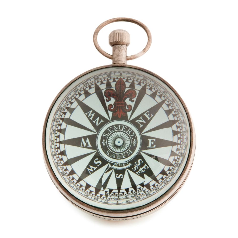 Eye Of Time Clock, Silver